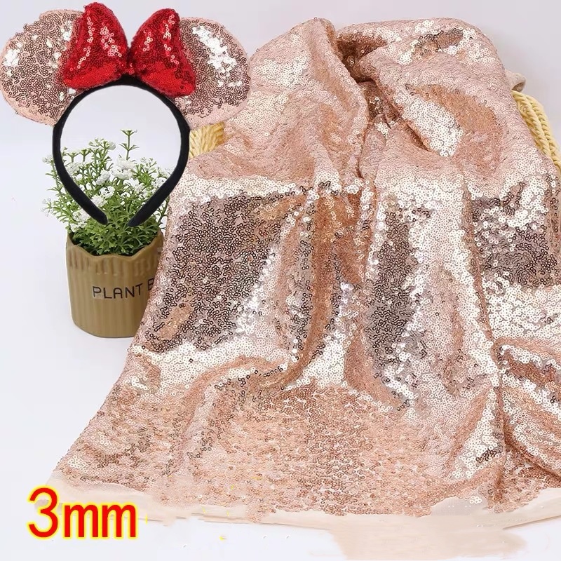 Glitter Tablecloth - Tkanina z drobnymi cekinami o grubości