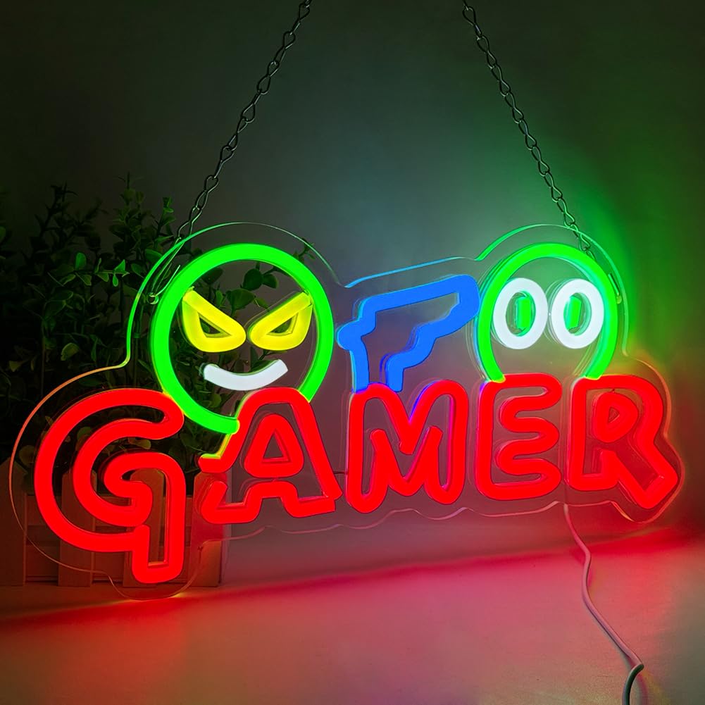 Neonowy Znak LED dla Graczy, K – Neon Sign Party recenzja i cena