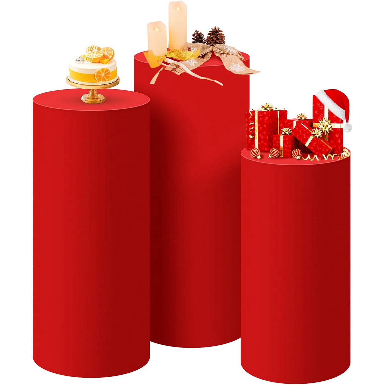 Yeele Czerwona Pokrywa na Cyli – Dessert Table Backdrop recenzja i cena