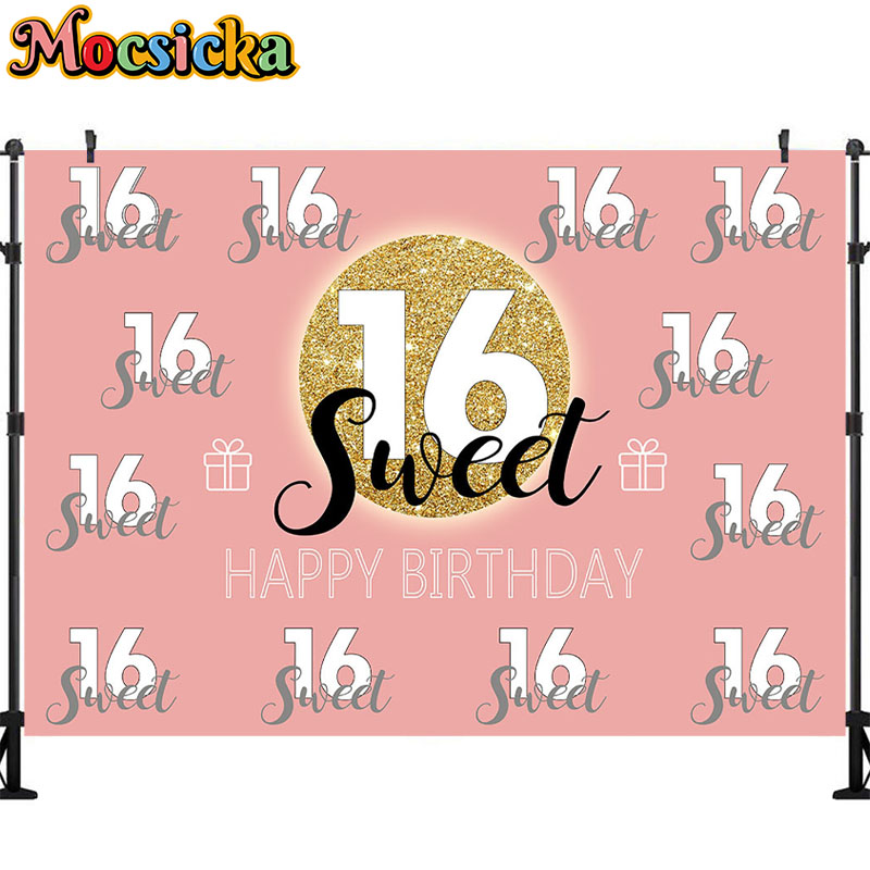 Tło na urodziny Sweet 16 Mocsi – Dessert Table Backdrop recenzja i cena