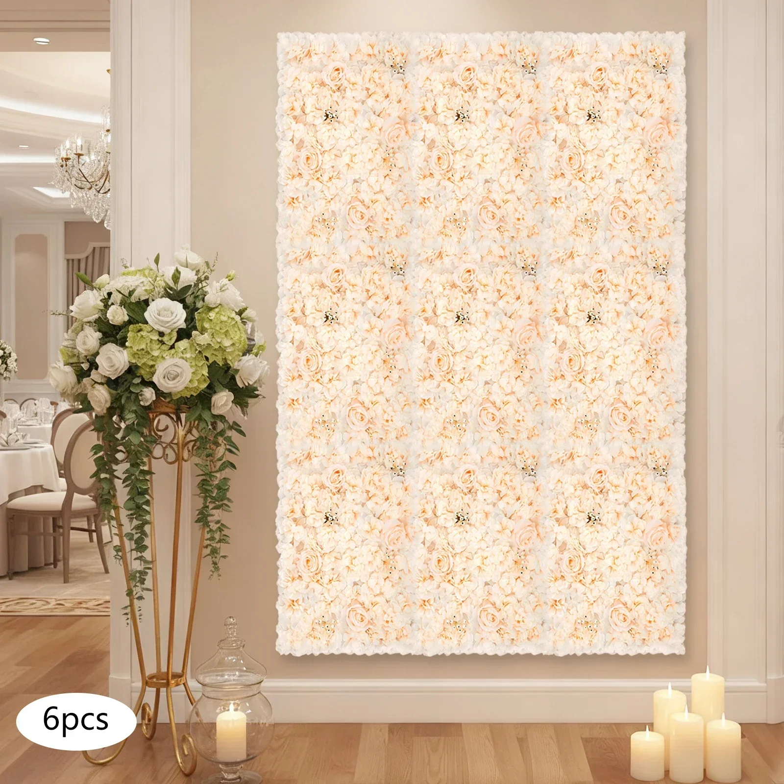 6 szt. Paneli kwiatowych 60*40 – Flower Wall Panel recenzja i cena
