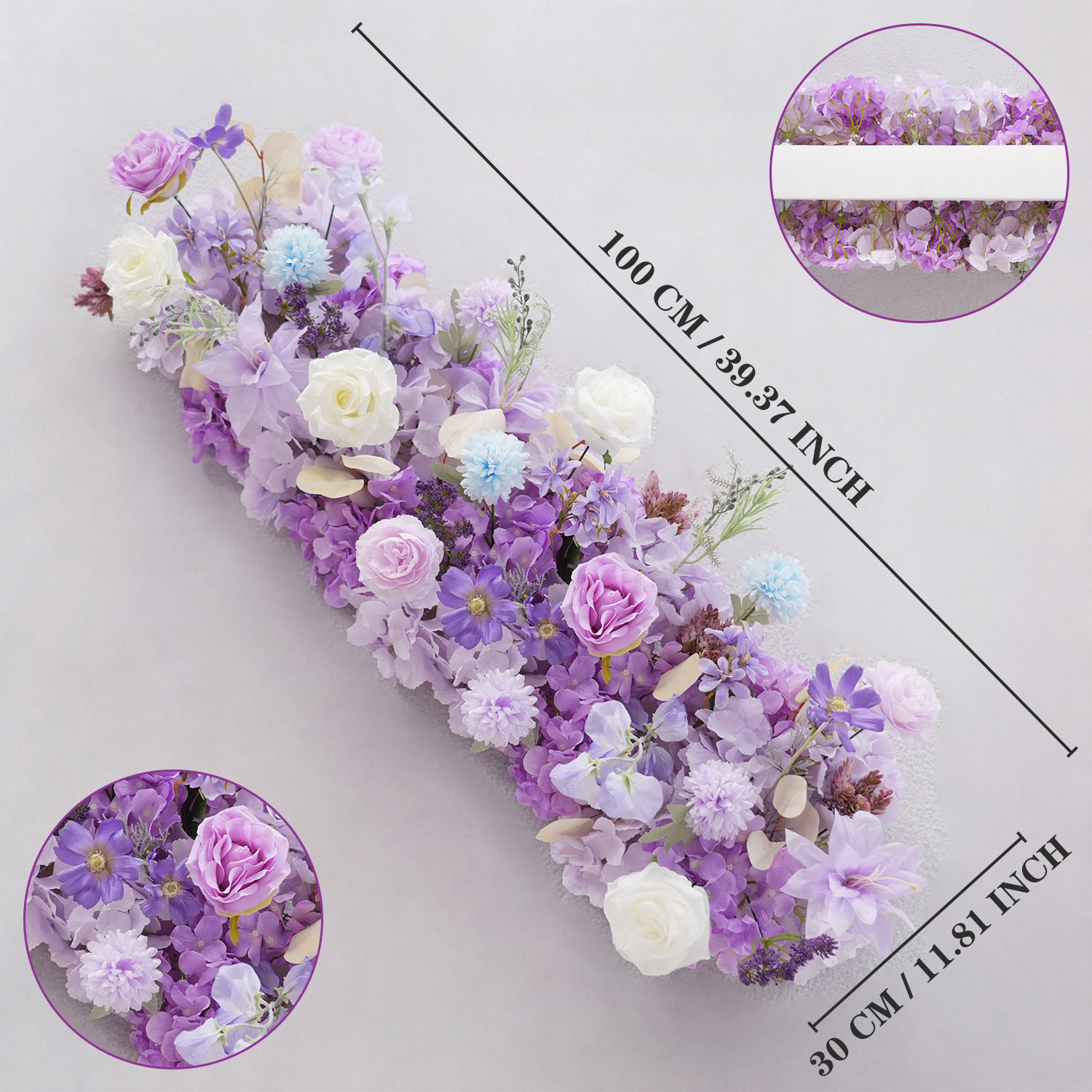 Uflower Fioletowe Sztuczne Kwi – Flower Wall Panel recenzja i cena
