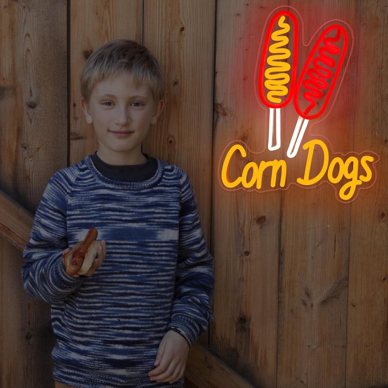 Neonowy szyld Corn Dog, przeką – Neon Sign Party recenzja i cena